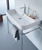 Duravit Happy D.2 Metallkonsole bodenstehendWandmontage zu Waschtisch 231810, chrom 0030761000