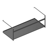 Catalano Metallkonsole 100 mit Ablage Wandmontage, schwarz satiniert
