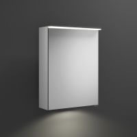 Burgbad Junit Spiegelschrank mit horizontaler LED-Beleuchtung, 1 Spiegeltür 50,6x67cm SPIZ050LPN380