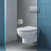 Vorschau: Duravit No.1 Wand-WC 48x32.5cm, oval, rimless, weiß 2574090000