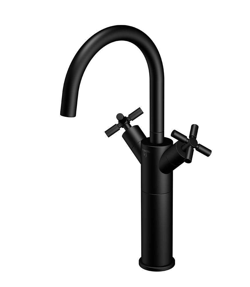 Moen Weymouth Waschtischarmatur Mit Hohem Bogen – ölgeriffelte Bronze, Zweigriff, Traditionelles Design