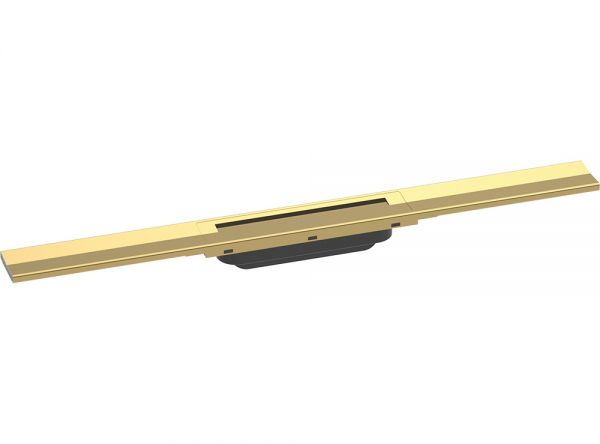 Hansgrohe RainDrain Flex Fertigset Duschrinne 70cm, kürzbar, polished gold optic 56043990
