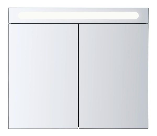 Duravit No.1 Spiegelschrank 80x70cm, mit LED-Beleuchtung und 2 Türen