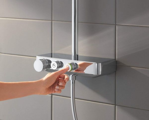 Grohe Euphoria SmartControl System 260 Mono Duschsystem mit Thermostatbatterie, chrom