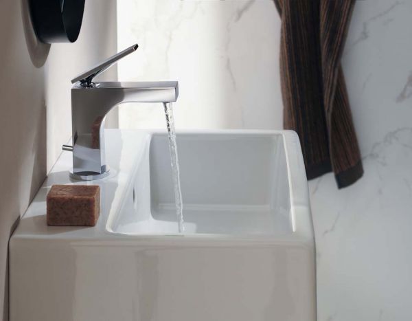 Axor Citterio Einhebel-Waschtischarmatur 90 mit Hebelgriff für Handwaschbecken, chrom 39022000