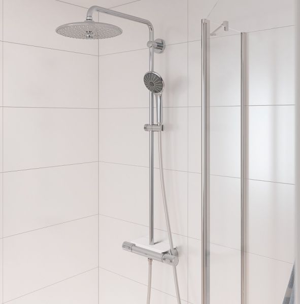 Grohe Vitalio System 260 Duschsystem mit Thermostatbatterie und Ablage 26403002