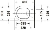 Vorschau: Duravit D-Neo Wand-WC 48x37cm, rimless, weiß