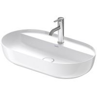 Vorschau: Duravit Luv Aufsatzbecken mit Hahnlochbank 70x40cm weiss 0380700000