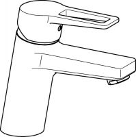 Vorschau: Hansa Hansatwist Waschtisch-Einhand-Einlochbatterie, Bügelhebel, 121mm, chrom