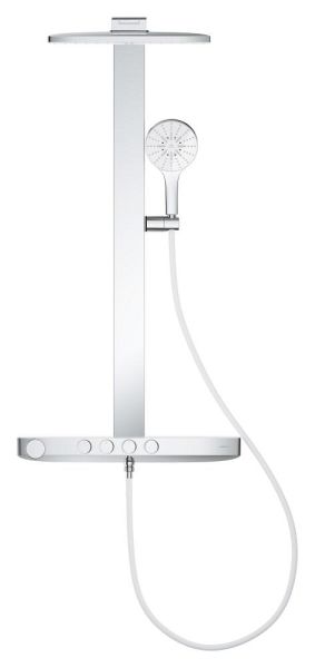 Grohe Rainshower Aqua Pure Duschsystem 15 l/min mit Thermostat, eckig