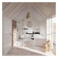 Vorschau: Villeroy&Boch Futurion Flat Quaryl®-Duschwanne, Eckmontage, flächenbündiger Einbau, 120x90cm UDQ1290FFL2V01 (1)