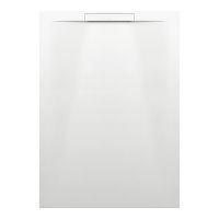 Laufen Pro S Marbond Duschwanne 140x100x32cm ultraflach, rechteckig, linearer Ablauf seitlich, weiß H2121810000001