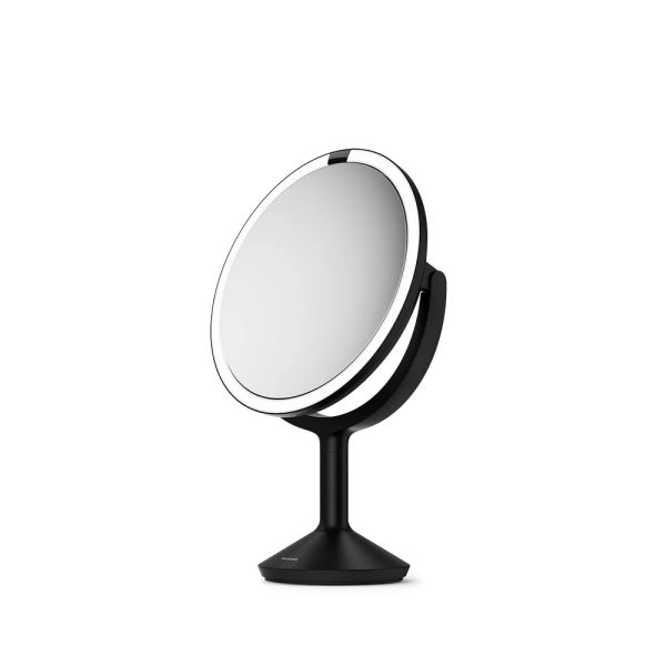 simplehuman Sensorspiegel trio max Ø25cm, wiederaufladbar, schwarz matt