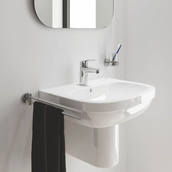 Grohe Eurosmart Einhand-Waschtischbatterie S-Size, mit Hybrid-Zugstangen-Ablaufgarnitur, chrom