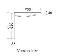 Vorschau: Burgbad Sinea 3.0 Spiegel 75x63cm mit horizontaler LED-Beleuchtung