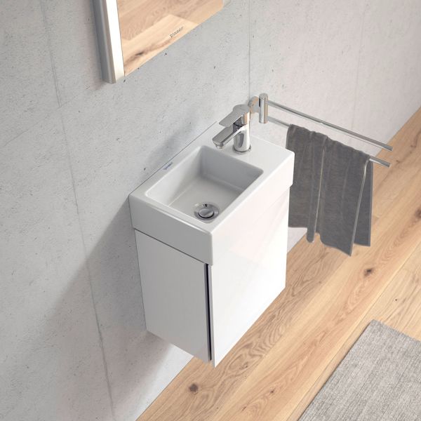 Duravit Vero Air Handwaschbecken 38x25cm, mit 1 Hahnloch rechts, ohne Überlauf, weiß 07243800001