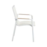 Vorschau: KETTLER DINING DIAMOND Stapelsessel weiß matt beige 0103902-5800