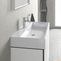 Vorschau: Duravit Vero Air Waschtisch rechteckig 100x47cm, mit 1 Hahnloch und Überlauf, WonderGliss, weiß 23501000001