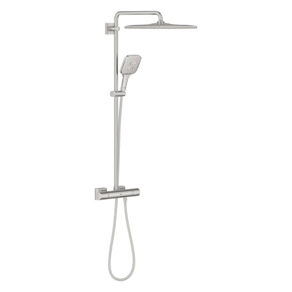 Grohe Rainshower SmartActive 310 Cube Duschsystem Aufputz, supersteel 26837DC0