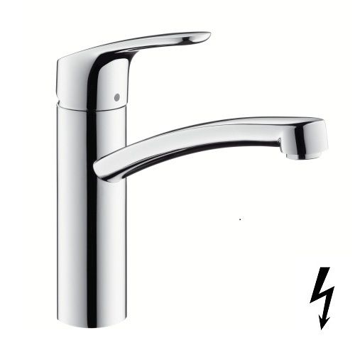 Hansgrohe Focus M41 Einhebel-Küchenmischer 160 für offene Warmwasserbereiter, chrom