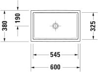 Vorschau: Duravit Vero Air Aufsatzbecken 60x38cm weiss 2351600000