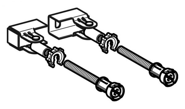 Geberit Duofix Set Wandanker für Einzelmontage, Ecklösung