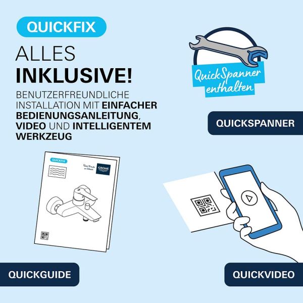 Grohe Precision Feel Thermostat-Wannenbatterie mit ProGrip Rändelstruktur, cool sunrise gebürstet