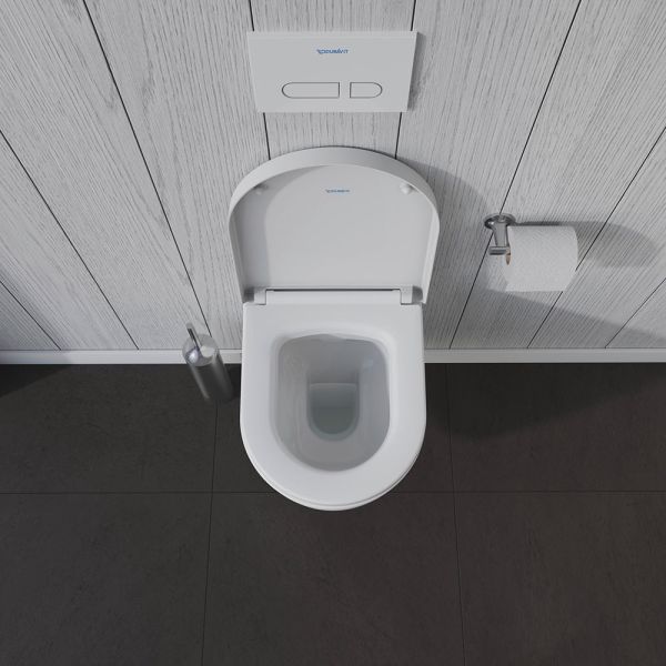 Duravit ME by Starck WC-Sitz Compact, Scharniere Edelstahl, weiß