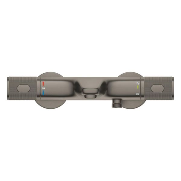 Grohe Grohtherm 1000 Performance Thermostat-Wannenarmatur, hard graphite gebürstet
