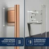 Vorschau: Grohe Vitalio Joy+ 120 Brausestangen-Set, 3 Strahlarten, warm sunset gebürstet