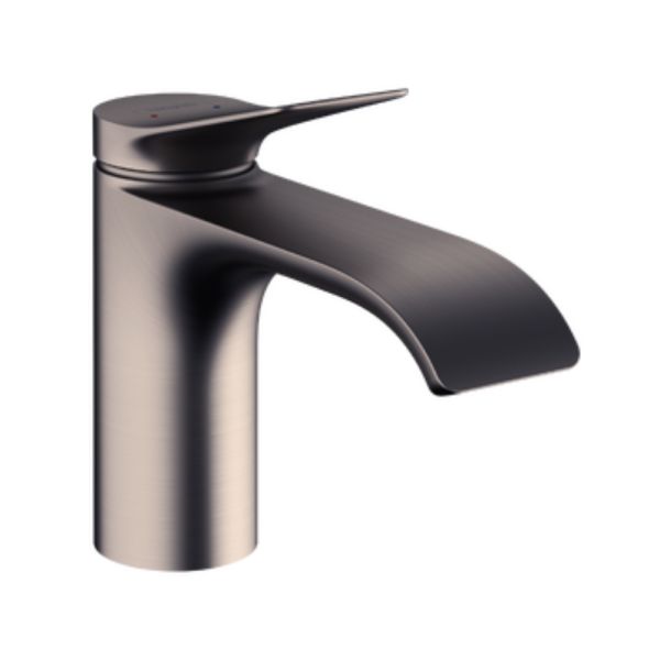 hansgrohe Vivenis Einhebel-Waschtischarmatur 80 mit Ablaufgarnitur, brushed black chrome 75010340