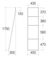 Vorschau: lineabeta GRELA Handtuchleiter 45cm