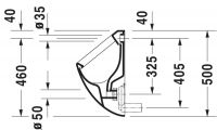 Vorschau: Duravit Fizz Urinal, weiß