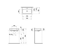 Vorschau: Laufen Pro X Aufsatzwaschtisch compact 55x38cm