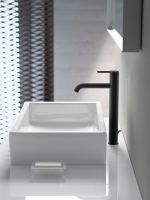 Vorschau: Duravit C.1 Einhebel-Waschtischmischer XL mit Zugstangen-Ablaufgarnitur, schwarz matt