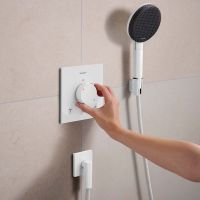 Vorschau: hansgrohe Ecostat Comfort E Thermostat Unterputz für 2 Funktionen weiß matt 33711700