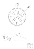Vorschau: Steinberg Serie 310 Regenbrause mit LED-Beleuchtung mit Easy Clean Ø27,4cm rund