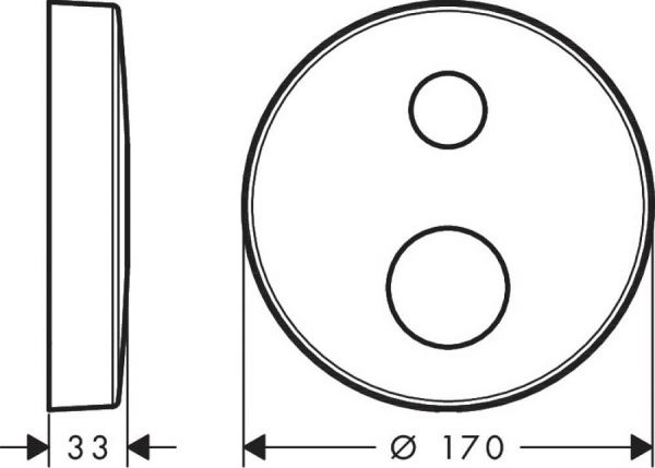 Axor Verlängerungsrosette rund 2-Loch