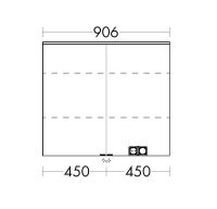Vorschau: Burgbad Sinea 3.0 LED-Spiegelschrank 90x80cm