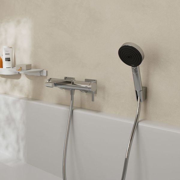 Hansgrohe Tecturis E Einhebel-Wannenarmatur Aufputz, chrom