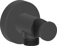 Duravit Wandanschlussbogen mit Brausehalter, schwarz matt UV0630009046