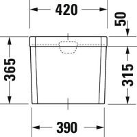 Vorschau: Duravit Serie 1930 Spülkasten 3/6L mit Dual Flush, Anschluss unten links, weiß