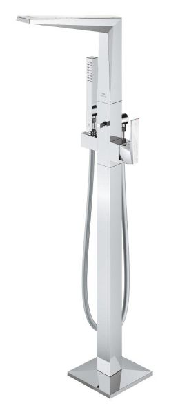 Grohe Allure Brilliant Wannenarmatur freistehend mit White Attica Ceasarstone Einlagen