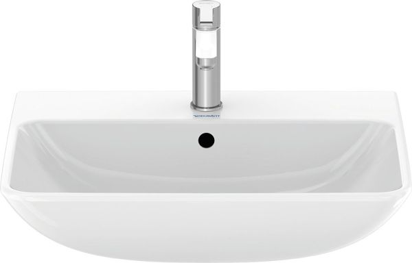 Duravit ME by Starck Waschtisch rechteckig 65x49cm, mit Hahnloch und Überlauf, WonderGliss, weiß 23356500001