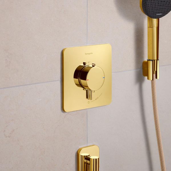 hansgrohe Ecostat Comfort Q Thermostat Unterputz 1 Funktion, polished gold optic