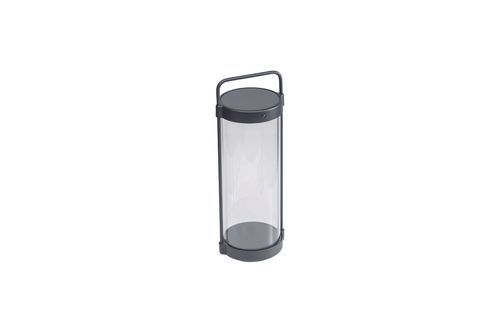 KETTLER KETTLIGHT ROUND Laterne Ø17cm, 45cm hoch Aluminium/Polycarbonat, grau matt