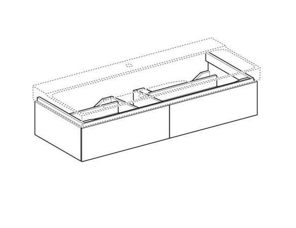 Geberit Xeno² Waschtischunterschrank mit 2 Schubladen_1