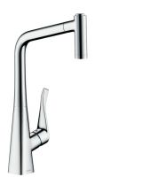 Vorschau: Hansgrohe Metris M71 Einhebel-Küchenmischer 320 mit Ausziehbrause und sBox, chrom