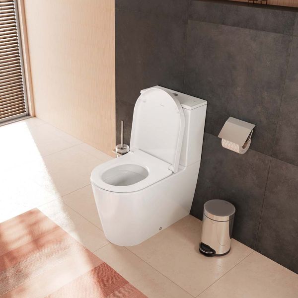 hansgrohe EluPura S Stand-WC für Spülkasten mit AquaFall Flush weiß 60260450