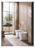 Vorschau: Duravit White Tulip Stand-WC, Tiefspüler, spülrandlos, WonderGliss, weiß